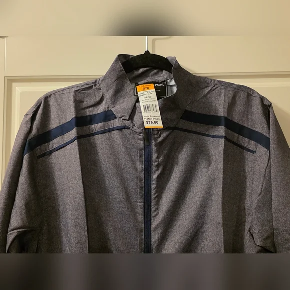 Mens Small - Holloway Raider Lightweight Jacket Grey/Navy - Picture 2 of 4